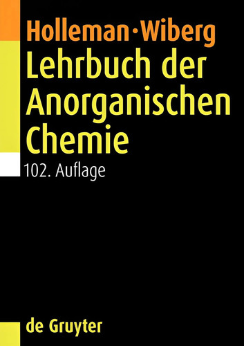 Lehrbuch der anorganischen - lehrbuch,