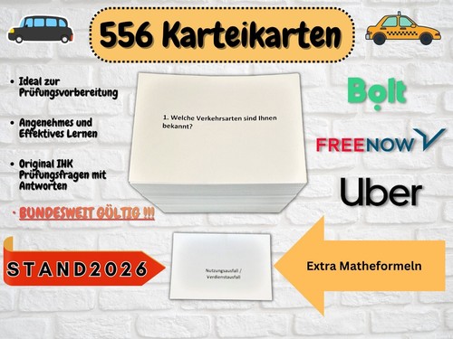 Karteikarten mit über - , 556